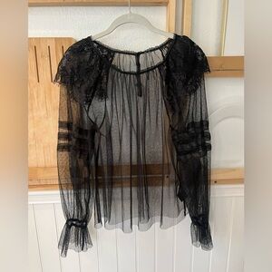 Anthropologie sheer top